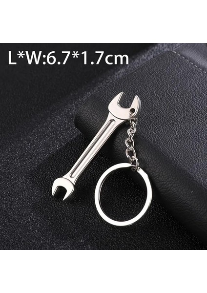 Tip C Mini Araba Metal Anahtarı Anahtarlık Taşınabilir Ayarlanabilir Evrensel Anahtarı Bisiklet Motosiklet Araba Tamir Araçları Anahtar Yüzükler (Yurt Dışından)