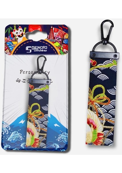 No.4 Boyutu Japon Tarzı Ukiyo-E Anahtarlıklar Kolye Charm Anahtarlık Araba Anahtarlık Dekorasyon Jdm Bushido Iç Dekorasyon Çift Hediye (Yurt Dışından)