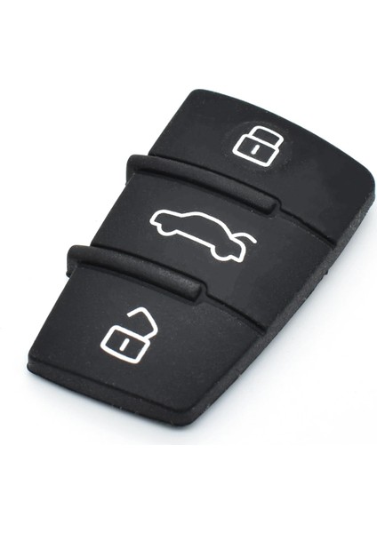 3 Düğme Değiştirme Tuş Takımı Kauçuk Uzaktan Fob Flip Anahtar Kabuk Kılıf Audi A1 S1 A3 A4 A5 A6 A8 Q5 Q7 Tt Rs Araba Tamir (Yurt Dışından) modelleri