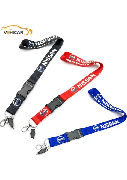 Mavi Vehıcar Araba Ipi Nissan Oto Anahtarlık Ipi Boyun Askıları Kımlık Kartı Cep Telefonu Asılı Halat Anti-Kayıp Araba Aksesuarları (Yurt Dışından) fırsatları