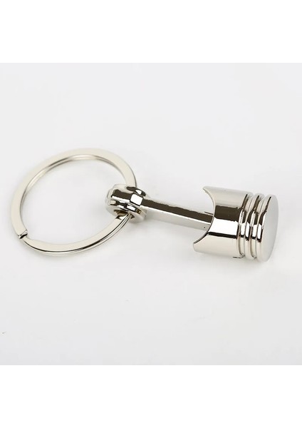 Küçük Pistonlu Gümüş Motor Piston Anahtarlık Zinciri Anahtarlık Anahtarlık Anahtarlık Anahtarlık Charome Gümüş Mat Gökkuşağı Rengi Küçük Büyük Boy (Yurt Dışından)