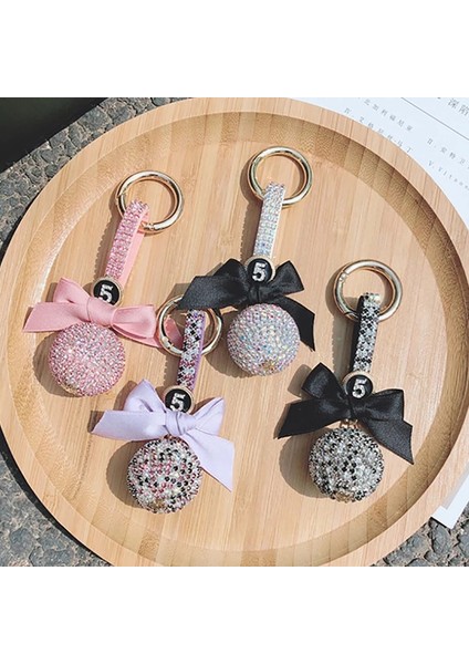 Mickey-Siyah Elmas Delme Gofret Topu Araba Anahtarlık Bayanlar Hediye Mickey Bow Taklidi Çanta Kolye Araba Anahtarlık Iç Aksesuarlar (Yurt Dışından) indirimleri