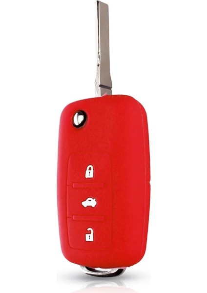 3 Düğme Pembe Keyyou Vw Golf Bora Jetta Polo Golf Passat Skoda Octavia A5 Fabia Seat Ibiza Leon Btn Silikon Araba Anahtarı Durum Kapağı (Yurt Dışından) indirimleri