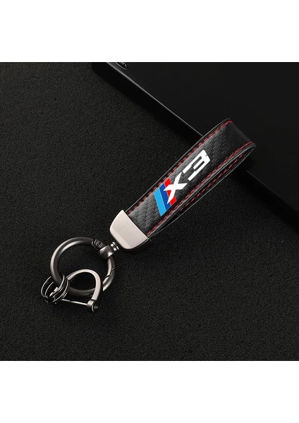 Kırmızı Çizgi X3 2021 Yeni Deri At Nalı Toka Anahtarlık Araba Logosu Yaratıcı Özel Anahtarlık Bmw X1 X2 X3 X4 X5 X6 X7 Otomatik Aksesuarları (Yurt Dışından) modelleri