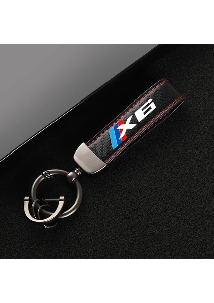Kırmızı Çizgi X3 2021 Yeni Deri At Nalı Toka Anahtarlık Araba Logosu Yaratıcı Özel Anahtarlık Bmw X1 X2 X3 X4 X5 X6 X7 Otomatik Aksesuarları (Yurt Dışından) fırsatları