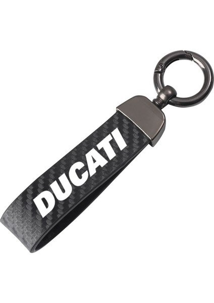 Siyah Deri Motorc Anahtarlık Ducati Onster Diavel Multistrada Scrambler Aksesuarları Için At Nalı Toka Takı (Yurt Dışından)