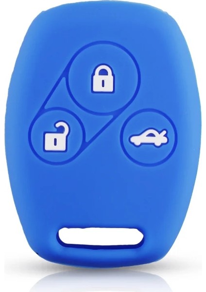 Mavi Keyyou Uzaktan Silikon Anahtar Kılıf Honda Accord Cr-V Crv Civic Pilot Fit Freed Stepwgn 3 Düğme Yeni Tutucu Kapak (Yurt Dışından)