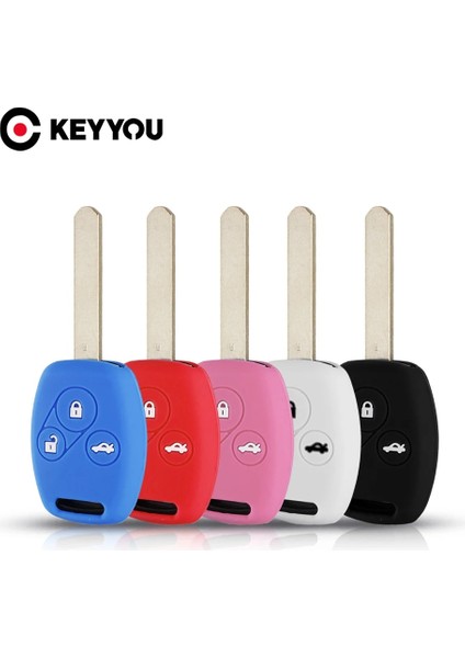 Mavi Keyyou Uzaktan Silikon Anahtar Kılıf Honda Accord Cr-V Crv Civic Pilot Fit Freed Stepwgn 3 Düğme Yeni Tutucu Kapak (Yurt Dışından) fiyatları