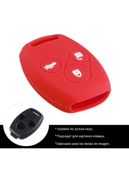 Mavi Keyyou Uzaktan Silikon Anahtar Kılıf Honda Accord Cr-V Crv Civic Pilot Fit Freed Stepwgn 3 Düğme Yeni Tutucu Kapak (Yurt Dışından) modelleri