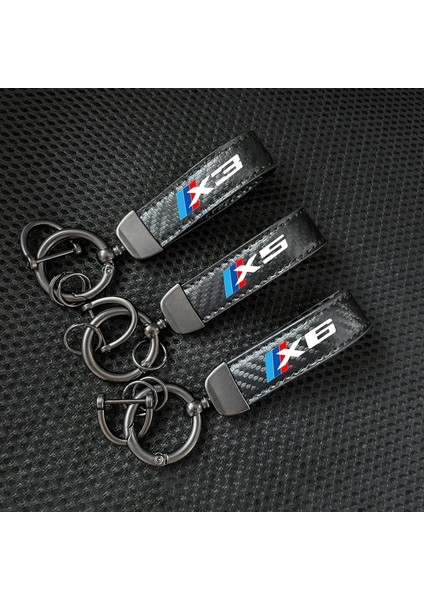 X4 Deri Karbon Fiber Araba Yüzük Anahtarlık Biblo Çinko Alaşım Anahtarlıklar Bmw X1 X2 X3 X4 X5 X6 X7 Aksesuarları Için 360 Derece Döndür (Yurt Dışından) fiyatları
