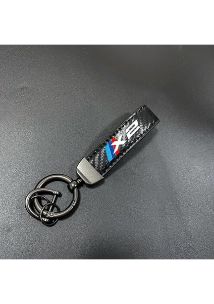 X4 Deri Karbon Fiber Araba Yüzük Anahtarlık Biblo Çinko Alaşım Anahtarlıklar Bmw X1 X2 X3 X4 X5 X6 X7 Aksesuarları Için 360 Derece Döndür (Yurt Dışından) modelleri