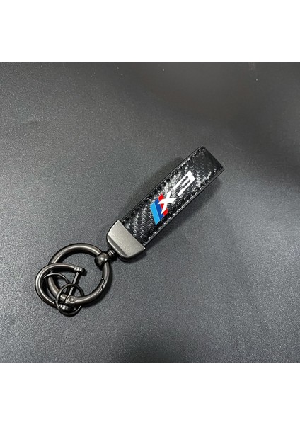 X4 Deri Karbon Fiber Araba Yüzük Anahtarlık Biblo Çinko Alaşım Anahtarlıklar Bmw X1 X2 X3 X4 X5 X6 X7 Aksesuarları Için 360 Derece Döndür (Yurt Dışından) indirimleri