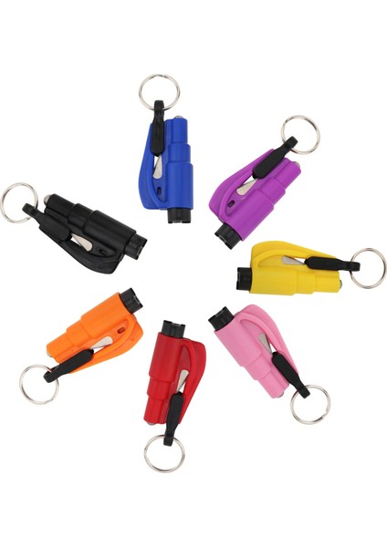 E Taşınabilir Araç Emniyet Çekiç Yay Tipi Kaçış Çekiç Pencere Kırıcı Punch Emniyet Kemeri Kesici Çekiç Anahtarlık Oto Aksesuarları (Yurt Dışından) indirimleri