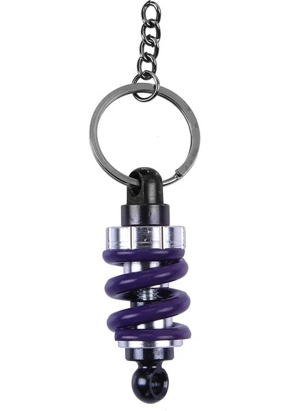 Beyaz 1 Adet Evrensel Amortisör Şekilli Metal Anahtarlık Hediye Motosiklet Dekor Ashion Rüzgar Serin Anahtarlık Çekin (Yurt Dışından)