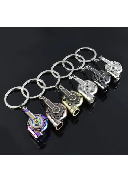 Gümüş Rengi Mini Turbo Turbo Şarj Anahtarlığı Türbin Anahtarlık Yüzük Anahtarlık Anahtarlık Araba Anahtarlığı Araba Iç Aksesuarları (Yurt Dışından) indirimleri