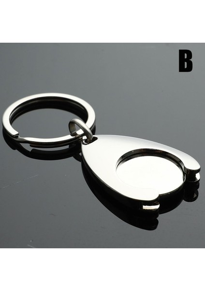 B 1 Adet Anahtarlık Metal Alüminyum Alaşım Siyah Alışveriş Sepeti Jeton Anahtarlık Aksesuarları Dekor Araba Anahtarlık Kanca Anahtarlık Kişiselleştirilmiş (Yurt Dışından)