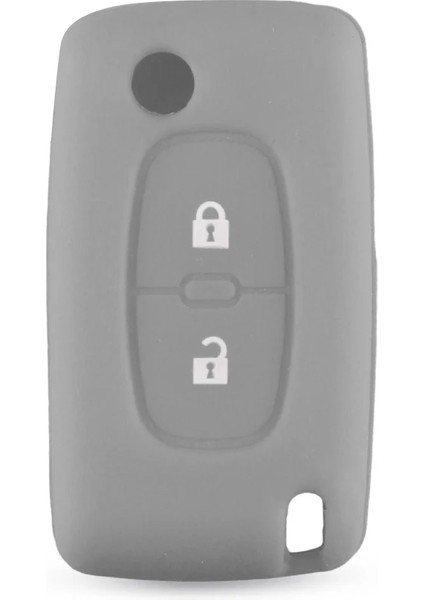 2 Düğme Siyah Keyyou Silikon Düğme Uzaktan Çevirme Anahtar Kapak Kılıf Fob Peugeot Citroe Için (Yurt Dışından) fiyatları