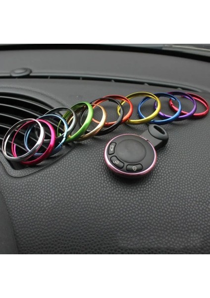 Mavi Alüminyum Alaşımlı Anahtar Koruyucu Halka Anahtar Kapağı Trim Zinciri Bmw Mini Cooper Clubman Countryman Anahtar Kabuk Araba Aksesuarı (Yurt Dışından) indirimleri