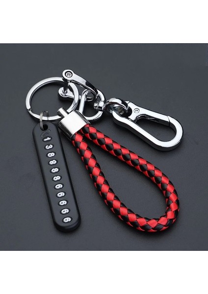 No.4 Boyutu Anti-Kayıp Anahtarlık Kolye Anahtarlık Telefon Numarası ile Şerit Örgü Halat Araba Anahtarlık Anahtarlık Erkekler Kadınlar Için (Yurt Dışından) indirimleri