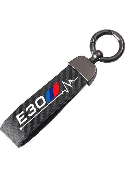 E30 Deri Motosiklet Anahtarlık At Nalı Toka Takı Bmw E30 E34 E36 E39 E46 E60 E61 E84 E87 E90 Kordon Araba Aksesuarları (Yurt Dışından)