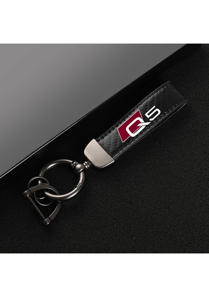 A7 Audi Için A3 A4 A5 A6 A7 A8 Q3 Q5 Q7 Q8 Araba Aksesuarları Yeni Karbon Fiber Deri Araba Anahtarlık Özel Dönen At Nalı Anahtarlıklar (Yurt Dışından) modelleri