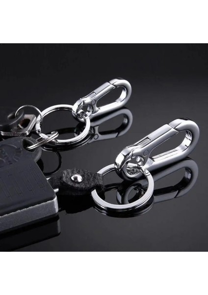 Gümüş Rengi Araba Anahtarlık Paslanmaz Çelik Basit Güçlü Karabina Şekli Anahtarlık Tırmanma Kancası Anahtarlık Yüzükler Paslanmaz Çelik Adam Için Hediye (Yurt Dışından) fiyatları