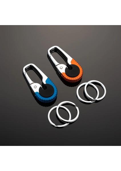 Mavi Dayanıklı Anahtarlık Kanca Paslanmaz Çelik Toka Açık Karabina Tırmanma Araçları Çift Yüzük Araba Anahtarlık Oto Aksesuarları (Yurt Dışından) modelleri