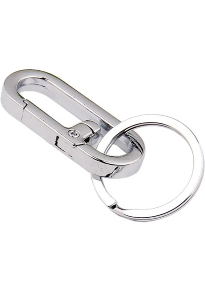 Gümüş Rengi Paslanmaz Çelik Karabina Klipler Anahtarlık Kanca Toka Çift Döngü Kapalı Açık Araçlar Sırt Çantası Kamp Yürüyüş Için (Yurt Dışından)