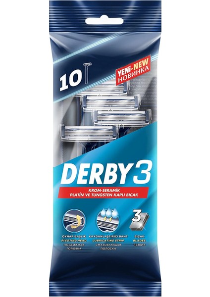 3 10'Lu Poşet + Tıraş Kolanyası Okyanus Esintisi 250 Ml (Lı Paket)