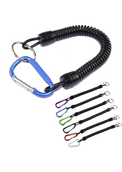 S-2-52 - 1 Adet Kordon Kullanışlı Kullanışlı Tutucu Halat Anti-Kayıp Anti-Damla Araba Anahtarlık Bahar Elastik Halat Güvenlik Dişli Cadılar Bayramı Açık Havada Aracı (Yurt Dışından) fırsatları
