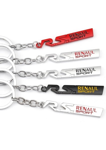 Beyaz Araba Anahtarlığı Rs Spor Logo Anahtarlık Renault Clio Scenic Için Safrane Vel Satis Arkana Tılsım Laguna Logan Megane Koleos Sandero (Yurt Dışından) fiyatları