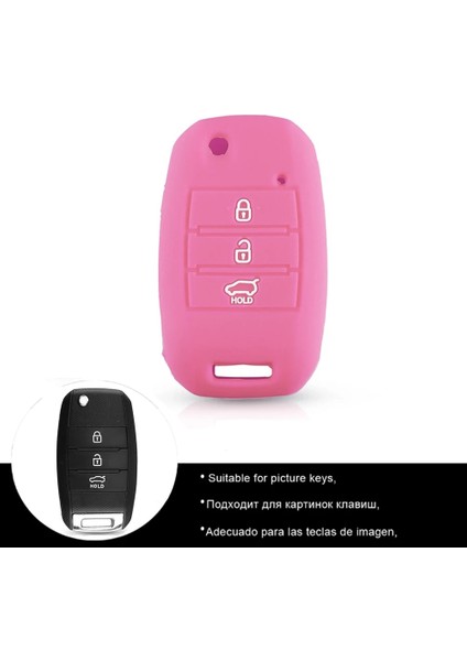 Kırmızı Keyyou 3 Düğmeler Kıa Sid Rio Soul Sportage Ceed Sorento Cerato K2 K3 K4 K5 Oto Kılıf Koruma Silikon Araba Anahtarı Kapağı Kılıf (Yurt Dışından) indirimleri