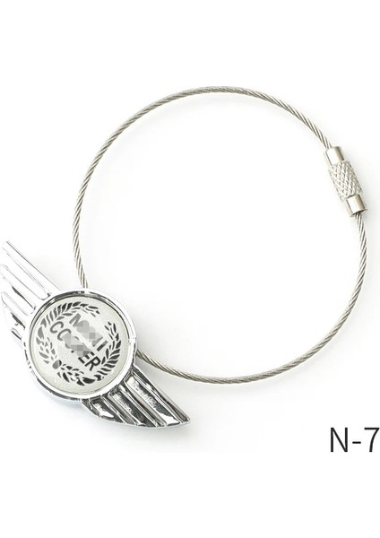 N-7 3D Metal Araba Anahtarlık Anahtarlık Mini Cooper S One Jcw Clubman Countryman Paceman R56 R55 R60 R61 F55 F56 F54 F60 (Yurt Dışından)