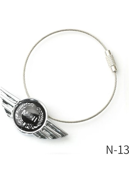 N-13 3D Metal Araba Anahtarlık Anahtarlık Mini Cooper S One Jcw Clubman Countryman Paceman R56 R55 R60 R61 F55 F56 F54 F60 (Yurt Dışından)