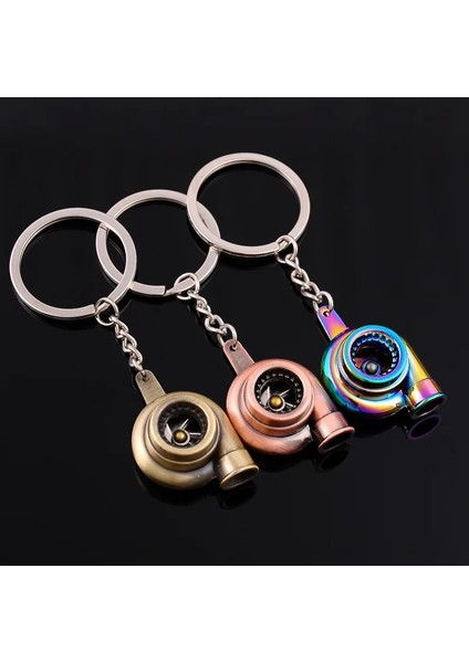 No.4 Boyutu Yeni Mini Turbo Turbo Anahtarlık LED Işık G Türbin Anahtarlık Yüzük Anahtarlık Anahtarlık Araba Anahtarlığı Брелок Llavero (Yurt Dışından) fiyatları