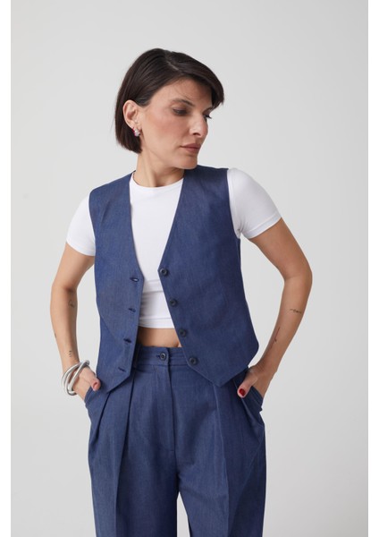 Indigo Mavi Yelek