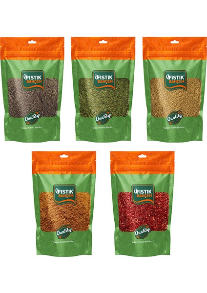 Fıstık Bahçem Baharat Seti 5'li 750 gr