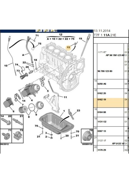 Yağlama Memesi 301 206 207 308 Fiesta Focus (BPE260081-016219)