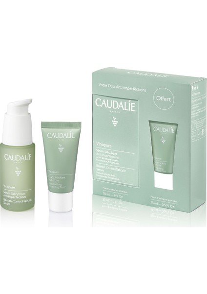 Vinopure Bakım Seti - Vinopure Salisilik Serum 30 ml Matlaştırıcı Fluid Krem 15 ml