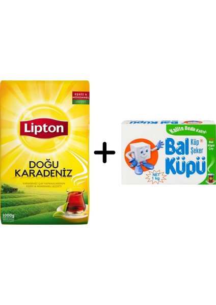 Doğu Karadeniz Dökme Siyah Çay 1000 gr + Balküpü Kesme Şeker 1000 gr