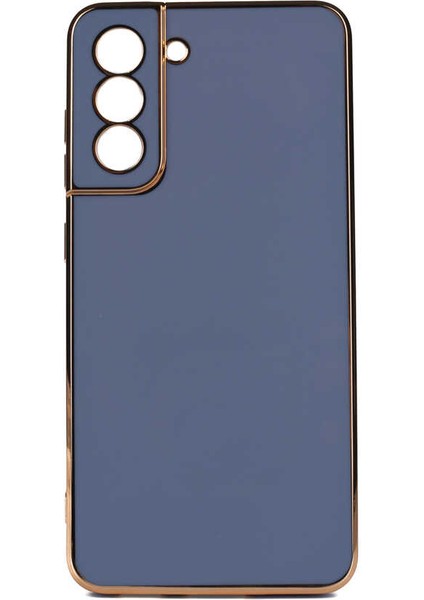 Samsung Galaxy S24 Kılıf Köşeli Altın Model Kapak