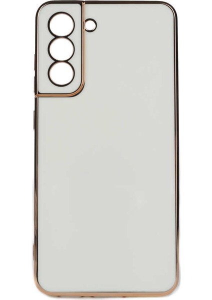 Samsung Galaxy S24 Plus Kılıf Köşeli Altın Model Kapak