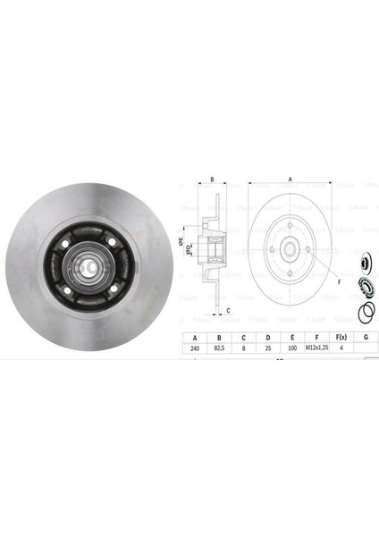 Fren Diski Arka [ Renault Clio Iii 1.2 16V/1.4 16V/1.6 16V/2.0 16V/1.5 Dci 2005 -, Megane Ii 1.4 16V/1.6 16V/2.0 16V/1.5 Dci/1.9 Dci 2002-2008 ] 18051