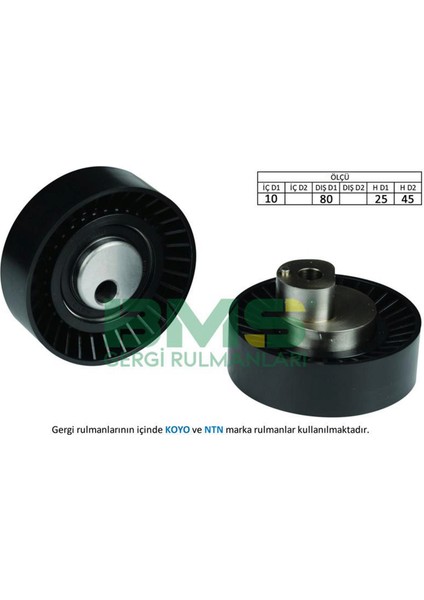 Alternatör Gergi Rulmani 316-320-518-520-Z3-Z4 93 18051