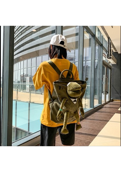 Yeşil Kurbağa Sırt Çantası (Yurt Dışından) indirimleri