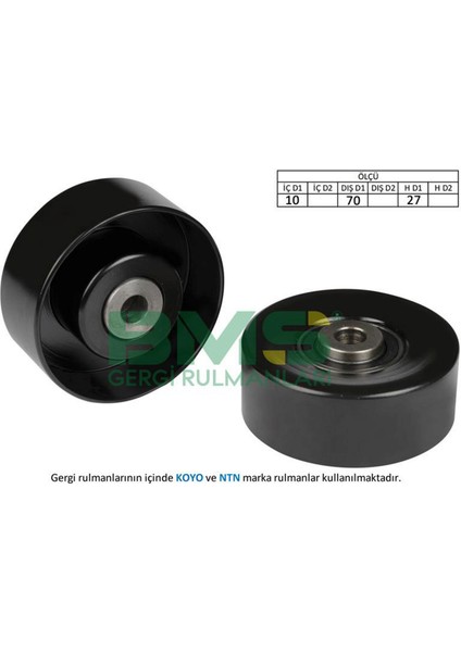 Alternatör Gergi Rulmani P206 1.1-1.1i-1.4i-1.6i-1.6 16V- Xsara 1.4i-1.6-1.6 16V 98- 18051