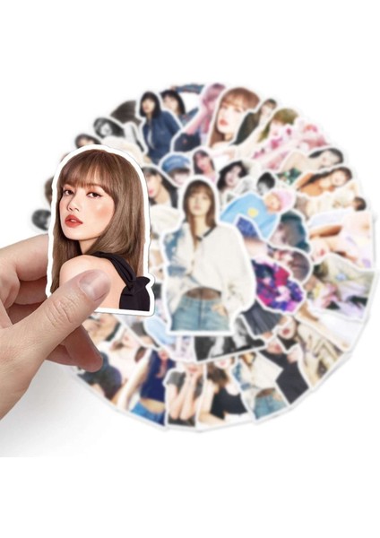 Blackpink Jisoo, Jennie, Lisa ve Rosé Laptop Notebook Tablet Sticker Seti