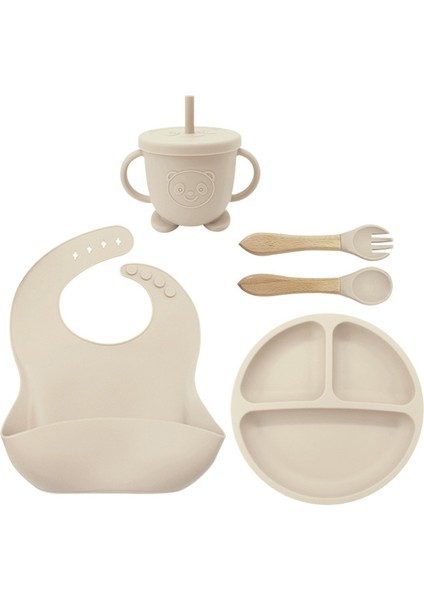 Çocuk Sofra Takımları, Gıda Takviyeleri, Kaseler, Kaşıklar, Yemek Tabakları, Silikon Yemek Tabakları, Beşli Set (Yurt Dışından)