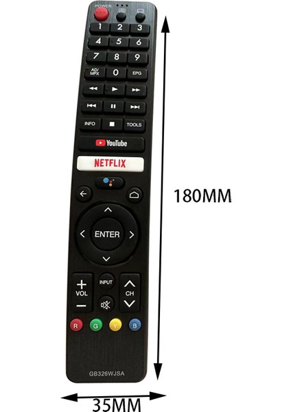 Sharp Aquos Tv Için Uzaktan Kumanda GB326WJSA Sesli Google Arama Youtube Netflix ile (Yurt Dışından)
