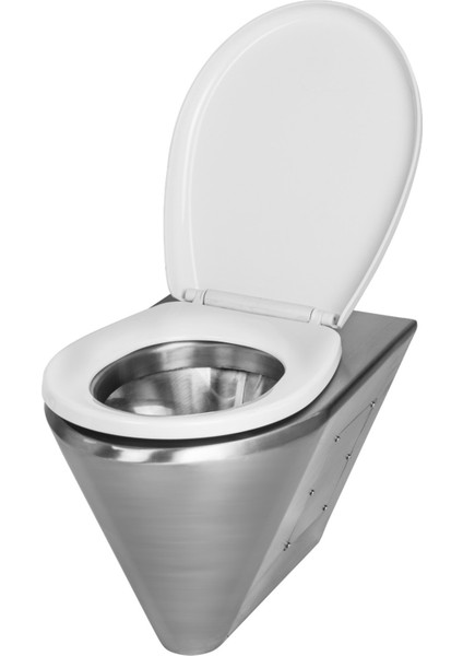Paslanmaz Çelik Klozet P Çıkışlı-Taharet Çubuklu 370x580x350mm (NRC-6036-PBLT) fiyatları